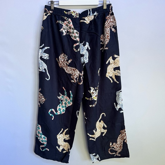 NWT Anthropologie Cecilia Pettersson Flannel Animal Print Pajama Pants Bottoms L - Picture 13 of 13